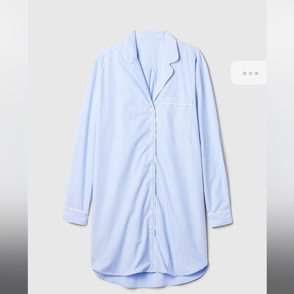 GapBody Poplin PJ Shirtdress size med w/ tags - Picture 10 of 10